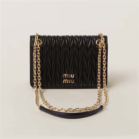 miu miu matelasse shopping bag|Black Matelassé Nappa Leather Mini.